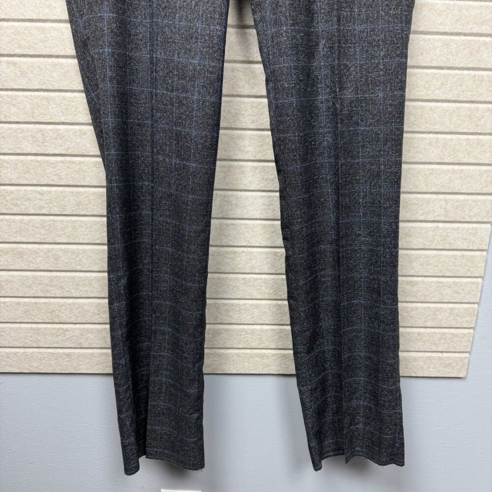Stacy Adams NEW Windowpane Plaid Dress Pants Button Closure Men 38R Gray - Picture 3 of 13